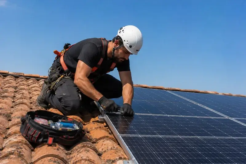 Maintenance et monitoring de panneaux solaires à Soulaire-et-Bourg
