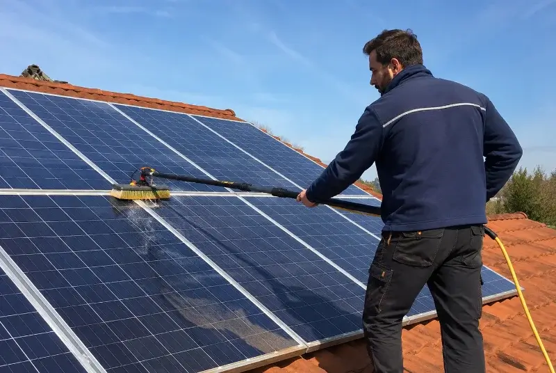 Nettoyage et entretien de panneaux solaires à Soulaire-et-Bourg